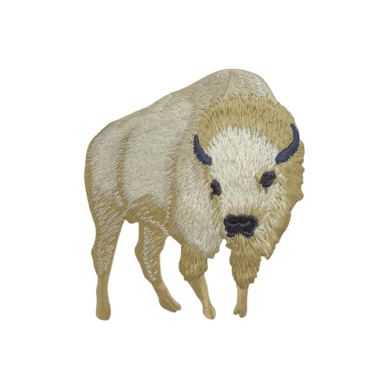 White Buffalo, Realistic Animals, American Bison, Embroidered, Iron on Patch
